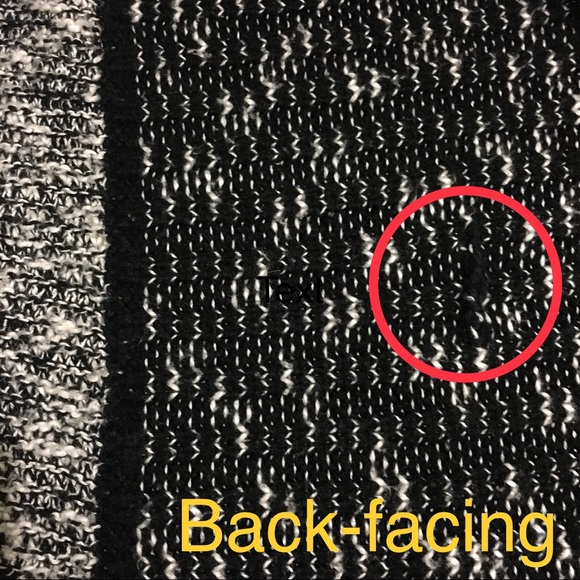 🟠 2/$20 Joe Fresh Knit Cardigan - Black & White - Picture 9 of 9